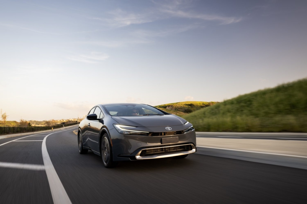 Toyota Prius Prime XSE PHEV rolling shot