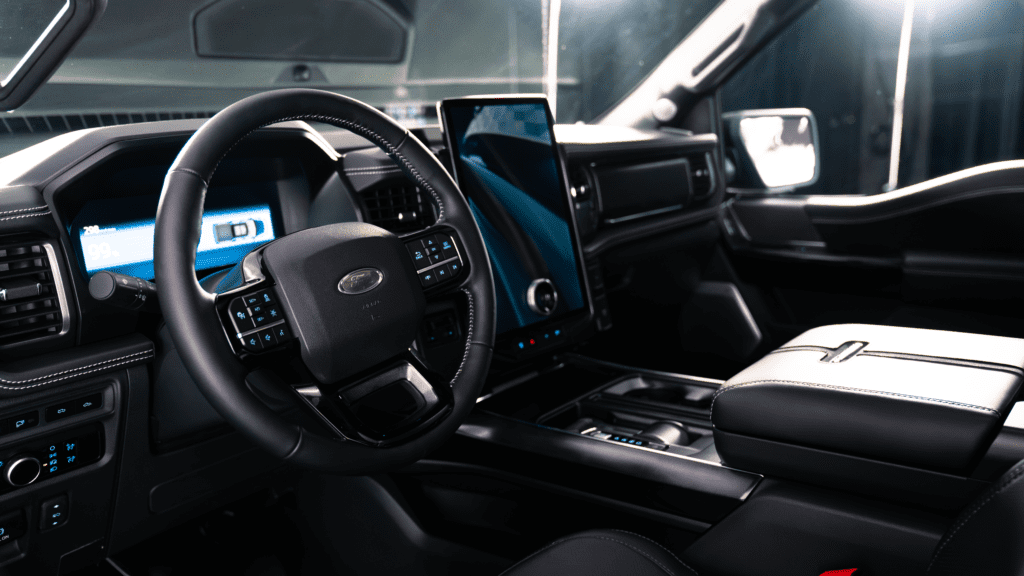 2024 Ford Lightning Platinum Black interior dashboard