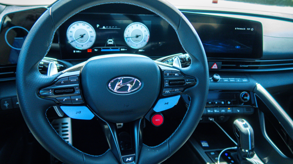 2023 Hyundai Elantra N steering wheel