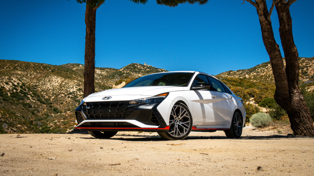 2023 Hyundai Elantra N in the desert