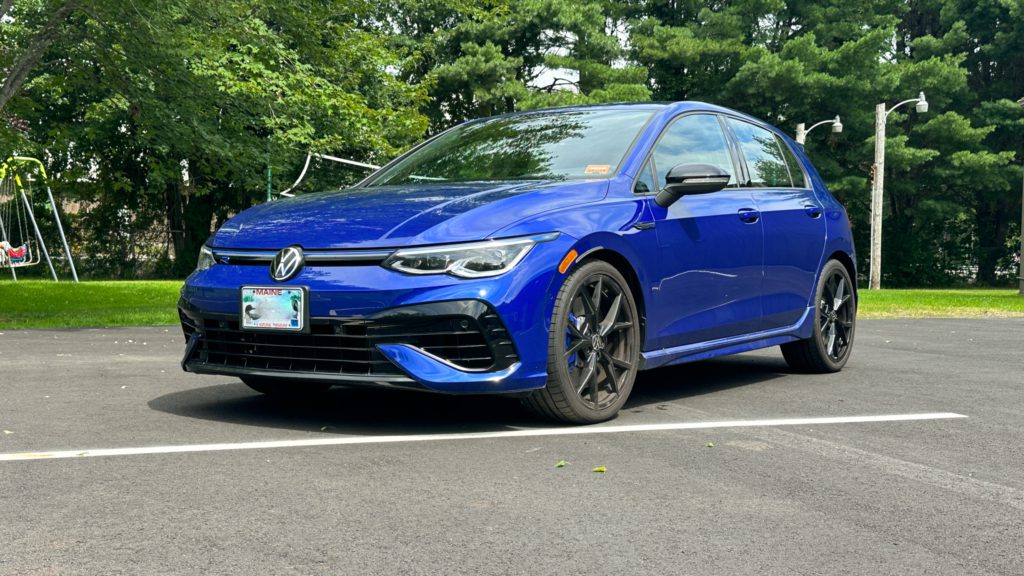 Golf R front quarter view