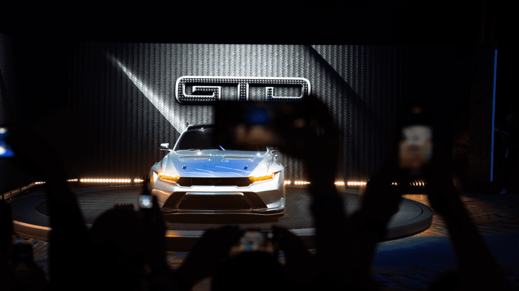 2025 Mustang GTD reveal crowd perspective