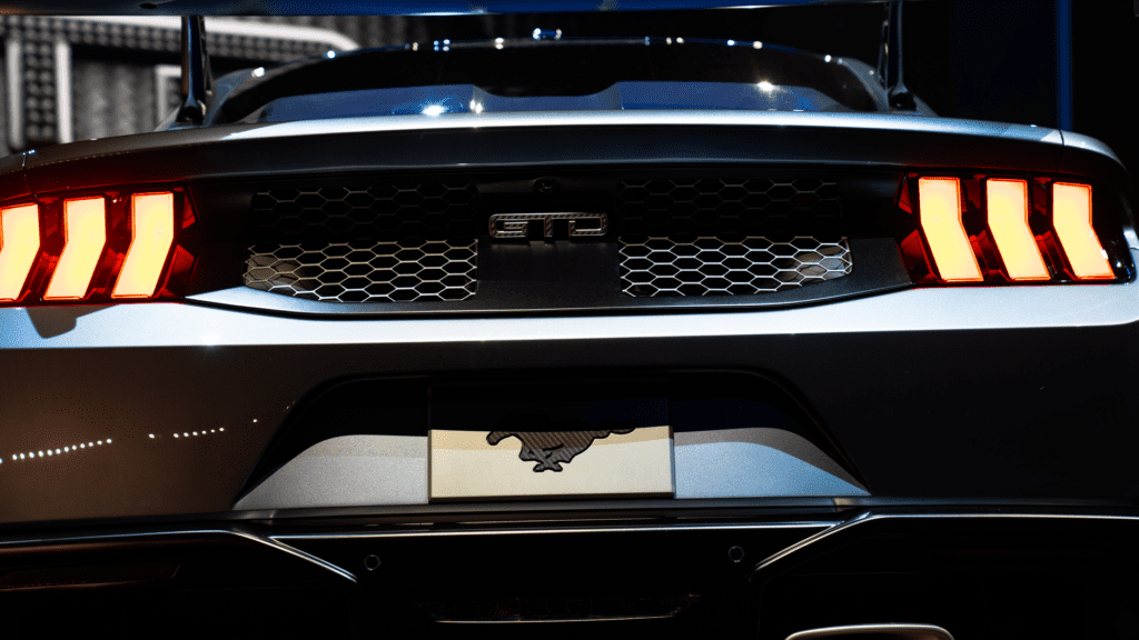 2025 Mustang GTD rear fascia
