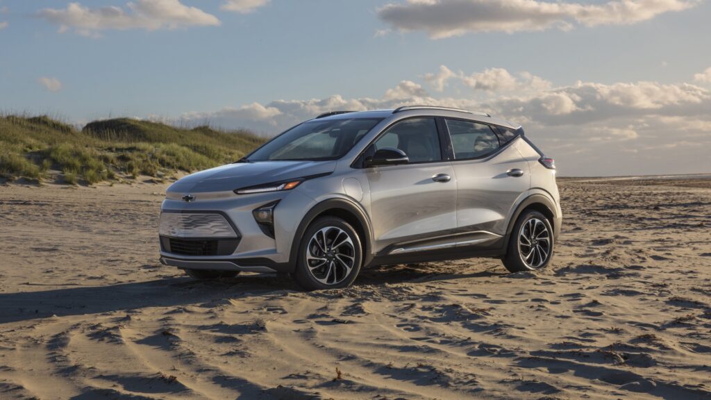 Chevrolet Bolt on the beach