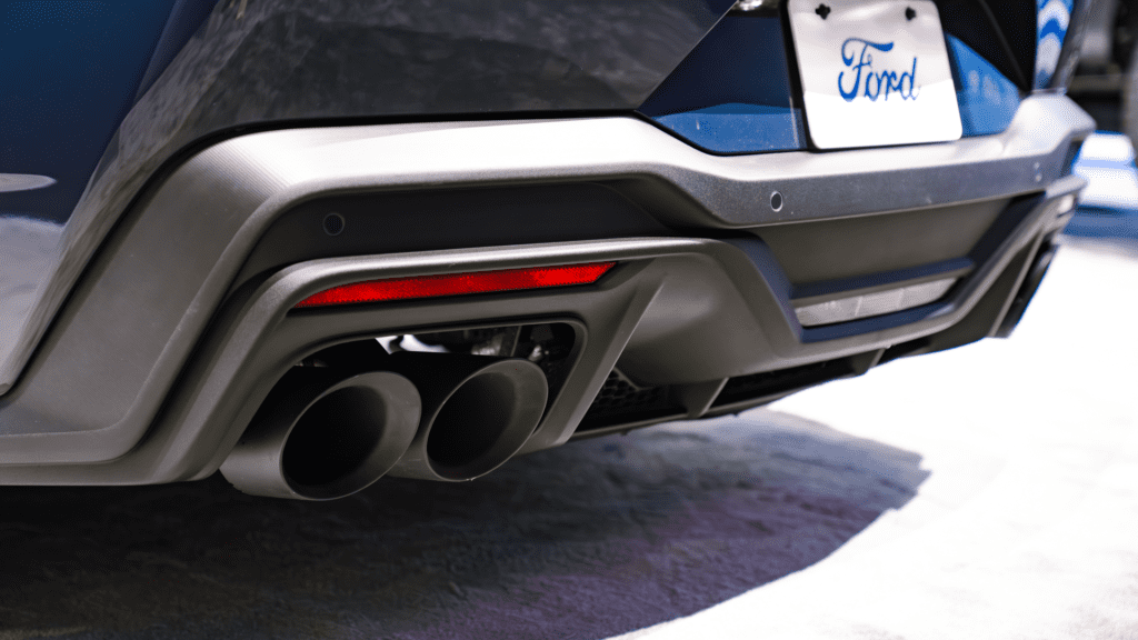 2024 Mustang Dark Horse rear exhaust and diffuser