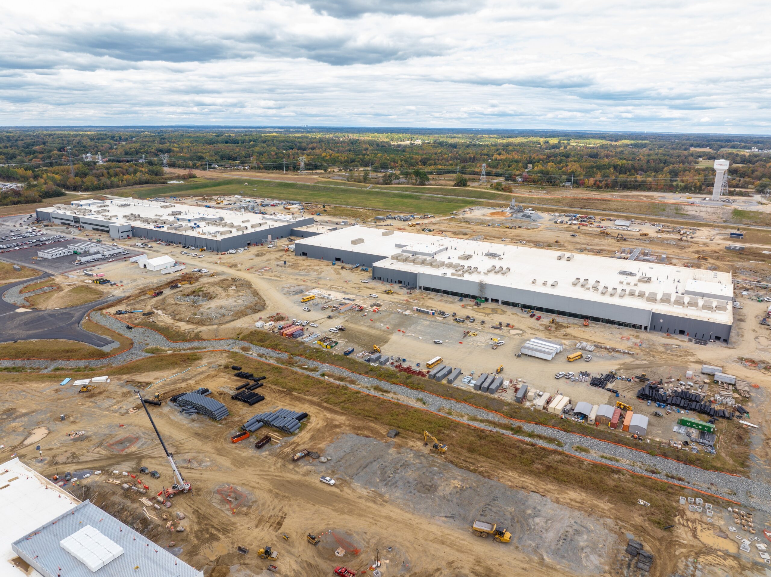Toyota North Carolina Battery Plant construction site
