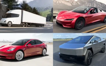 The Tesla Semi, Tesla Roadster 2.0, Tesla Model 2 and Tesla CyberTruck