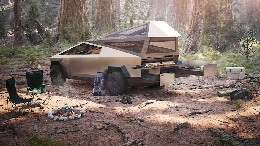 Tesla Cybertruck "Camper Mode" concept image