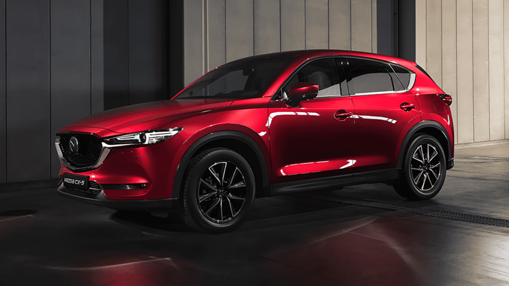 Red Mazda CX-5 interior shot