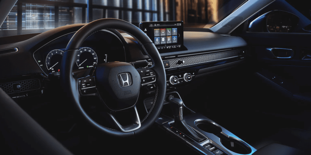 2024 Honda Civic interior look at the driver's side dashboard