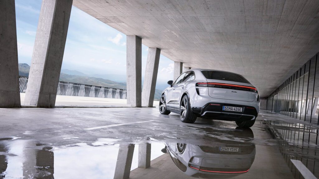 All-new Electric Porsche Macan  rear image