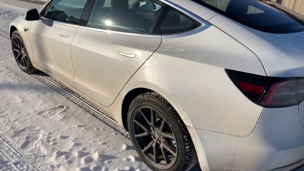 Tesla side view tires