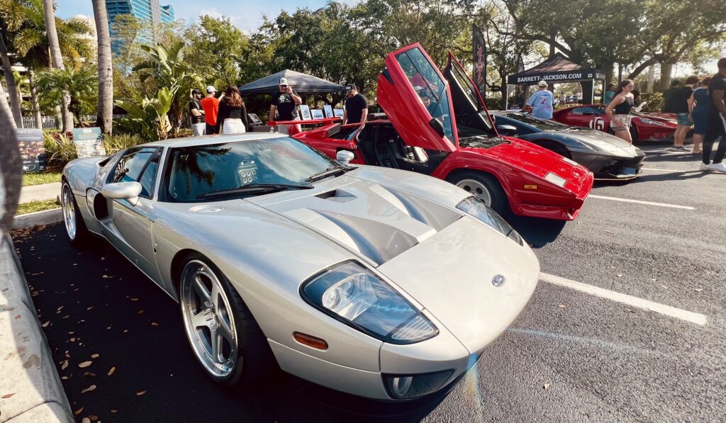 First generation Ford GT in silver